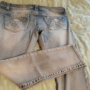 Embellished jeans